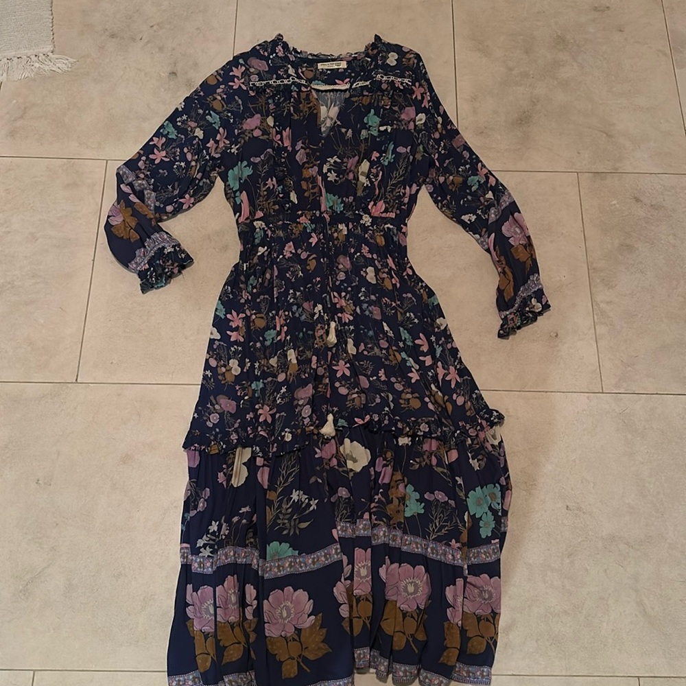 Spell and the Gypsy Collective floral dress in blue